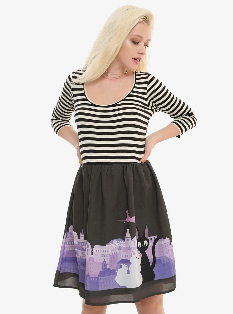 Her Universe Studio Ghibil Kiki's Delivery Service Striped Top Dress