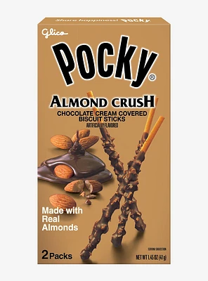 Pocky Almond Crush Chocolate Cream Covered Biscuit Sticks