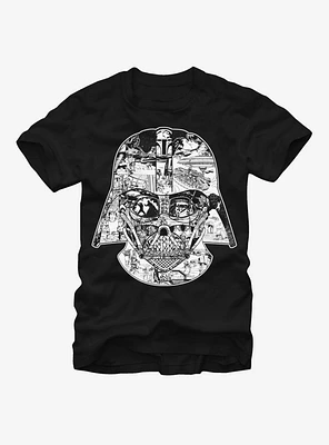 Star Wars Darth Vader Original Trilogy Scenes T-Shirt