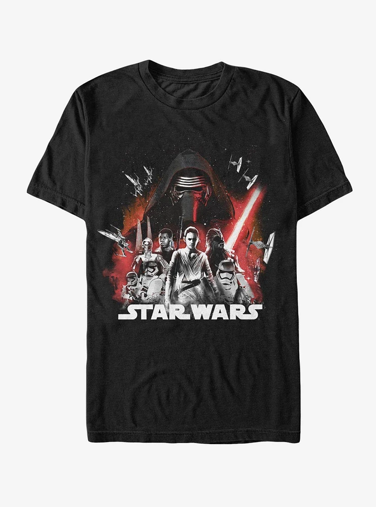 Star Wars Episode VII The Force Awakens Group T-Shirt