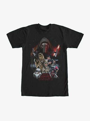 Star Wars Episode VII Force Awakens Characters T-Shirt