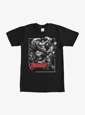 Marvel Grayscale Avengers T-Shirt