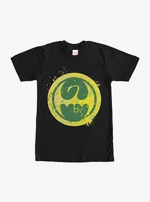 Marvel Iron Fist Dragon Splatter Logo T-Shirt