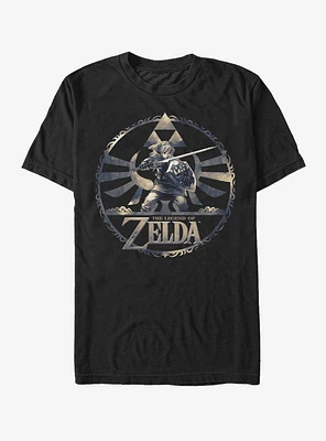Nintendo Legend of Zelda Link Circle Pattern T-Shirt