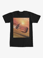 Star Wars Rey Speeder Landscape T-Shirt