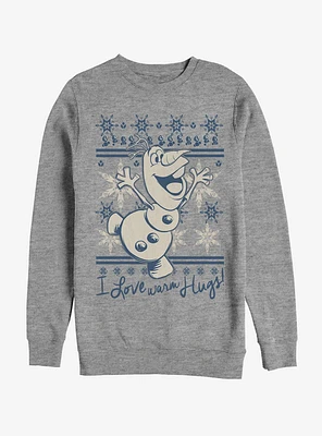 Frozen Christmas Warm Hugs Girls Sweatshirt