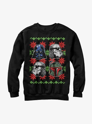Star Wars Ugly Christmas Sweater Empire Helmets Girls Sweatshirt