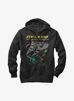 Star Wars Episode VII The Force Awakens Millennium Falcon and X-Wing Hoodie