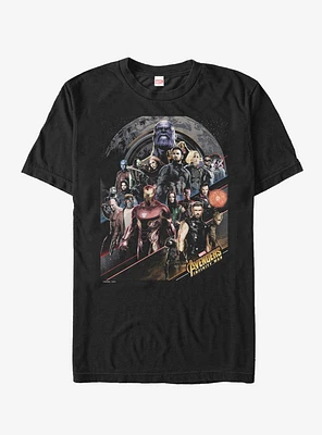 Marvel Avengers: Infinity War Character Scene T-Shirt