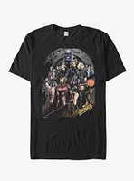 Marvel Avengers: Infinity War Character Scene T-Shirt