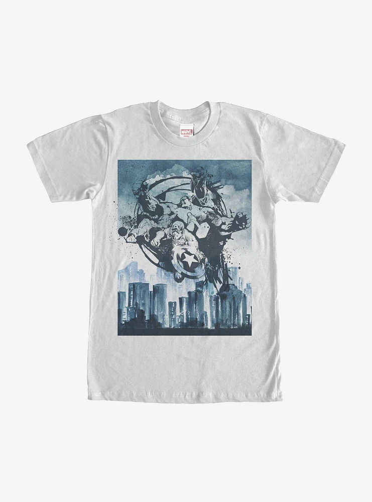 Marvel Avengers City Graffiti T-Shirt