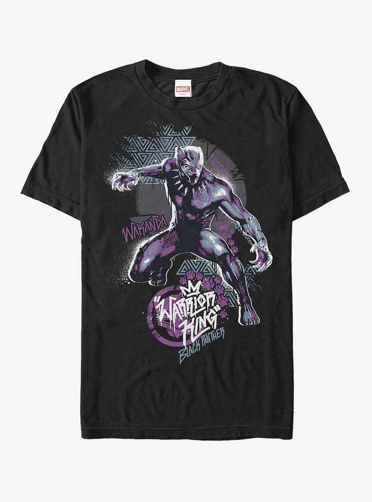 Marvel Black Panther 2018 Paw Prints T-Shirt