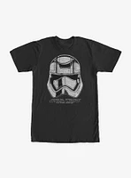 Star Wars Captain Phasma Distressed Helmet T-Shirt