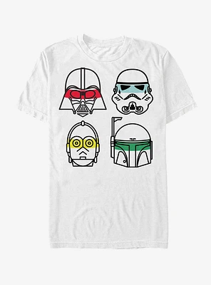 Star Wars Character Lines T-Shirt