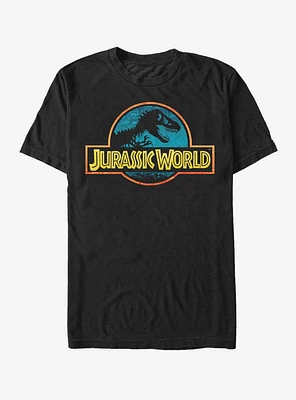 Jurassic World Color Outline Logo T-Shirt