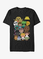 Star Wars Cute Cartoon Character Group T-Shirt