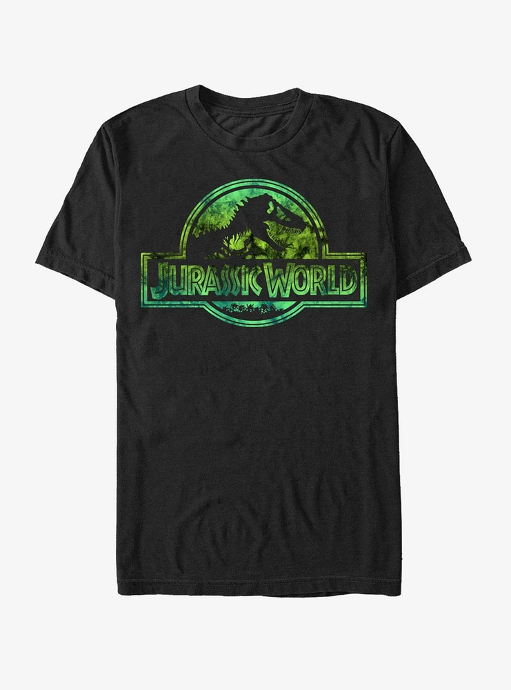 Jurassic World Logo Tie Dye Print T-Shirt