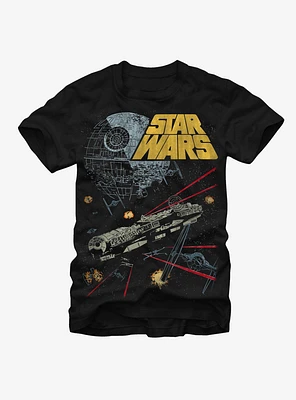 Star Wars Millennium Falcon Battle T-Shirt