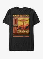 Disney The Lion King Savannah Landscape Logo T-Shirt