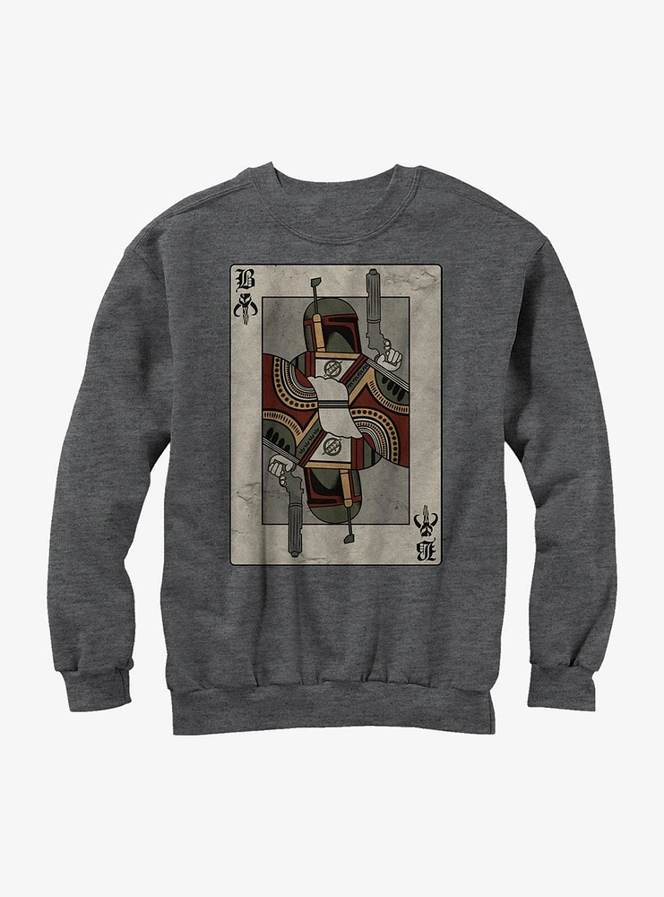 Star Wars Boba Fett Playing Card Sweatshirt