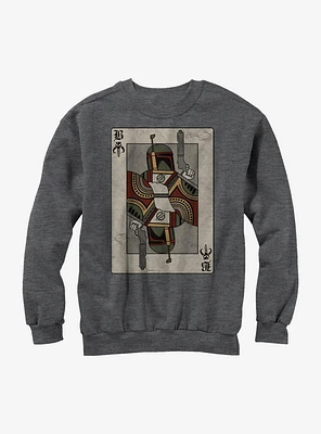 Star Wars Boba Fett Playing Card Sweatshirt