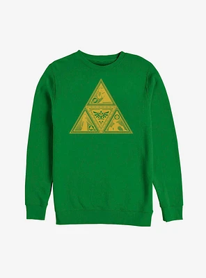 Nintendo Legend of Zelda Triforce Silhouette Sweatshirt