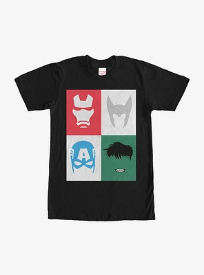 Marvel Avenger Masks T-Shirt