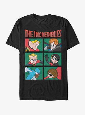 Disney Pixar The Incredibles Character Panels T-Shirt
