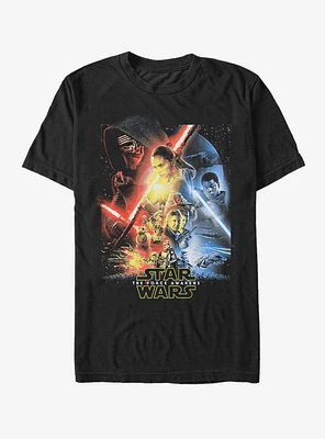 Star Wars Episode VII The Force Awakens Cool Poster T-Shirt