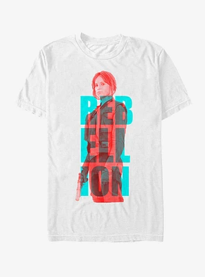 Star Wars Jyn Rebellion Font T-Shirt