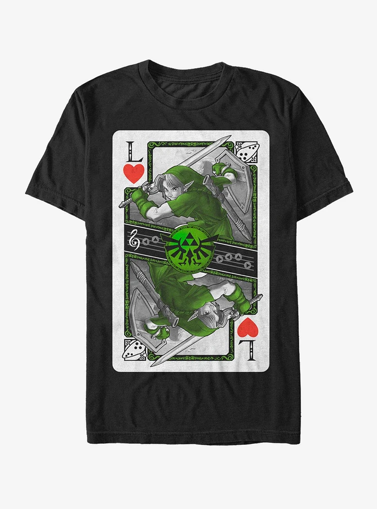 Nintendo Legend of Zelda Link Playing Card T-Shirt