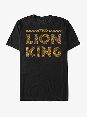 Lion King Tribal Print Logo T-Shirt