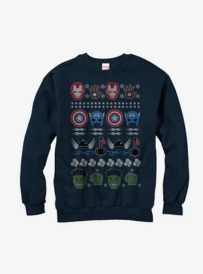 Marvel Avengers Winter Ugly Christmas Sweater Sweatshirt