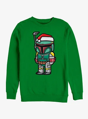Star Wars Boba Fett Santa Hat Cartoon Sweatshirt