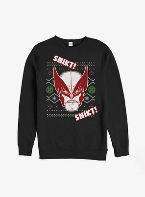 Marvel X-Men Wolverine Ugly Christmas Sweater Snikt Sweatshirt