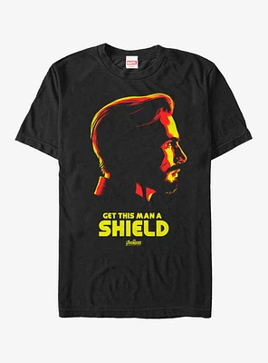 Marvel Avengers: Infinity War Get Captain America a Shield T-Shirt