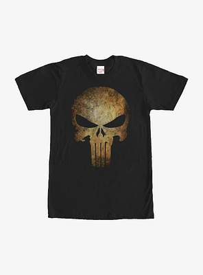 Marvel Punisher Aged Skull Symbol T-Shirt