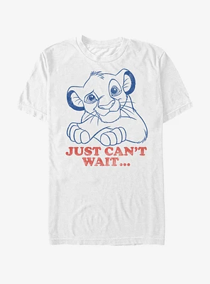 Lion King Simba Just Can't Wait T-Shirt