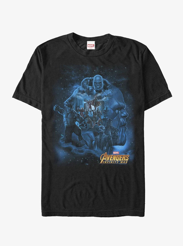 Marvel Avengers: Infinity War Thanos Starry Sky T-Shirt