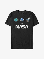 NASA Emoji Space Logo Equation T-Shirt