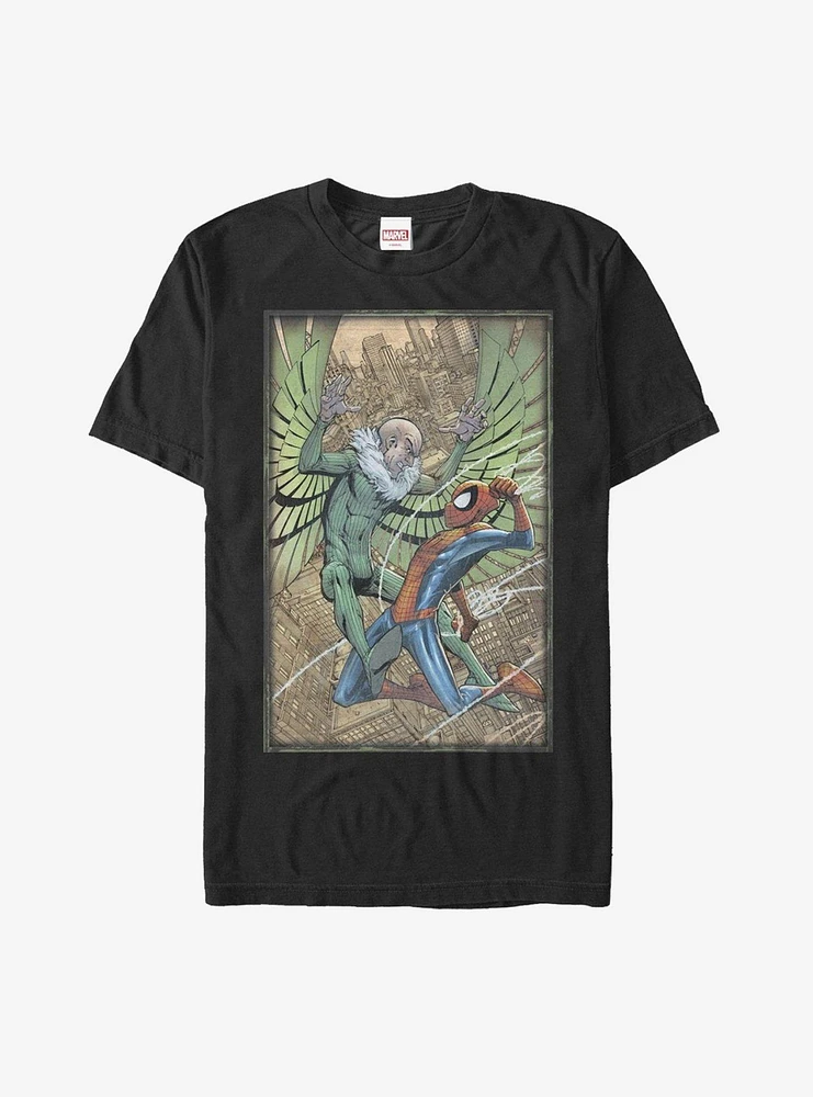 Marvel Spider-Man Vulture Fight T-Shirt