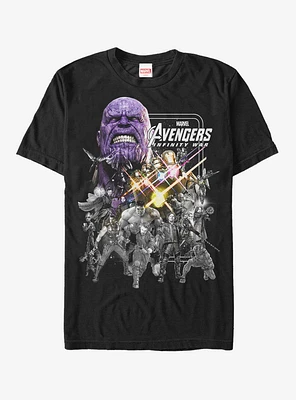 Marvel Avengers: Infinity War Group Grayscale T-Shirt