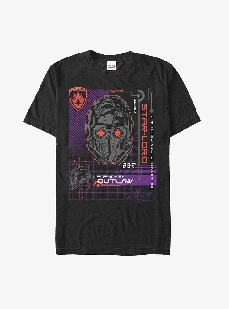 Marvel Guardians of Galaxy Vol. 2 Star-Lord Code  T-Shirt