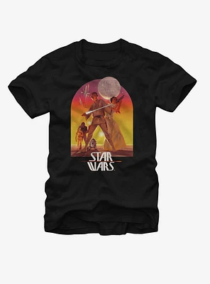 Star Wars Ralph McQuarrie Luke and Leia T-Shirt