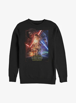 Star Wars Episode VII The Force Awakens Movie Poster Sweatshirt