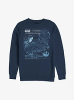 Star Wars Millennium Falcon Plans Sweatshirt