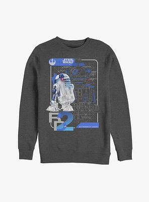 Star Wars R2-D2 Schematics Sweatshirt