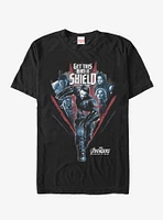 Marvel Avengers: Infinity War Get Captain Shield Run T-Shirt