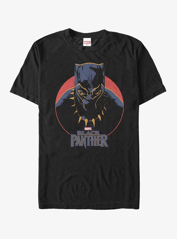 Marvel Black Panther 2018 Retro Circle T-Shirt