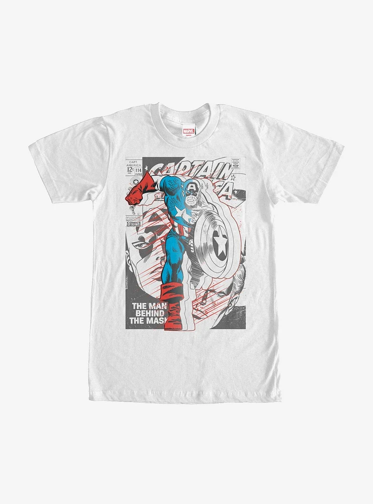 Marvel Captain America Behind the Mask T-Shirt